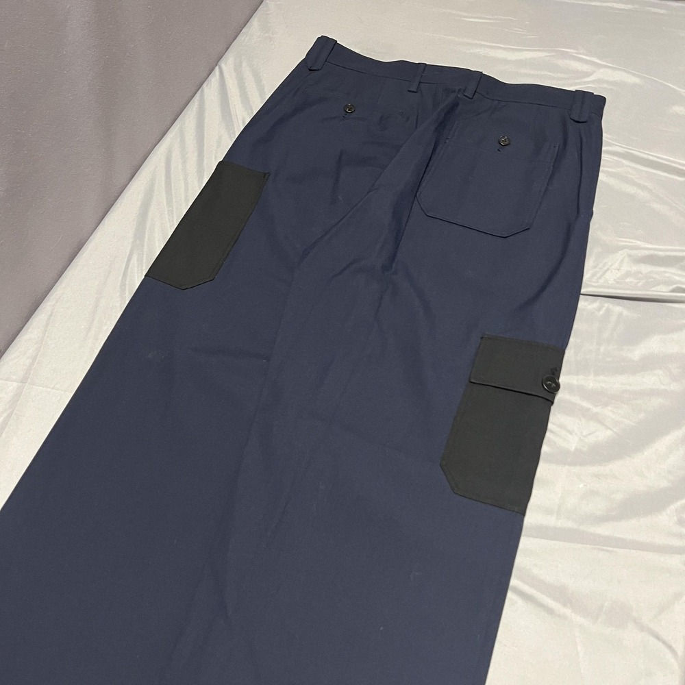 Theory Project Pants Mens Large 32 Inseam Blue Cargo Wide Leg Pockets Casual - Picture 5 of 7